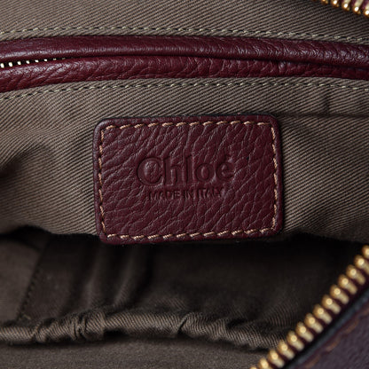 Chloe Calfskin Medium Marcie Satchel Wine Purple 7 of 10