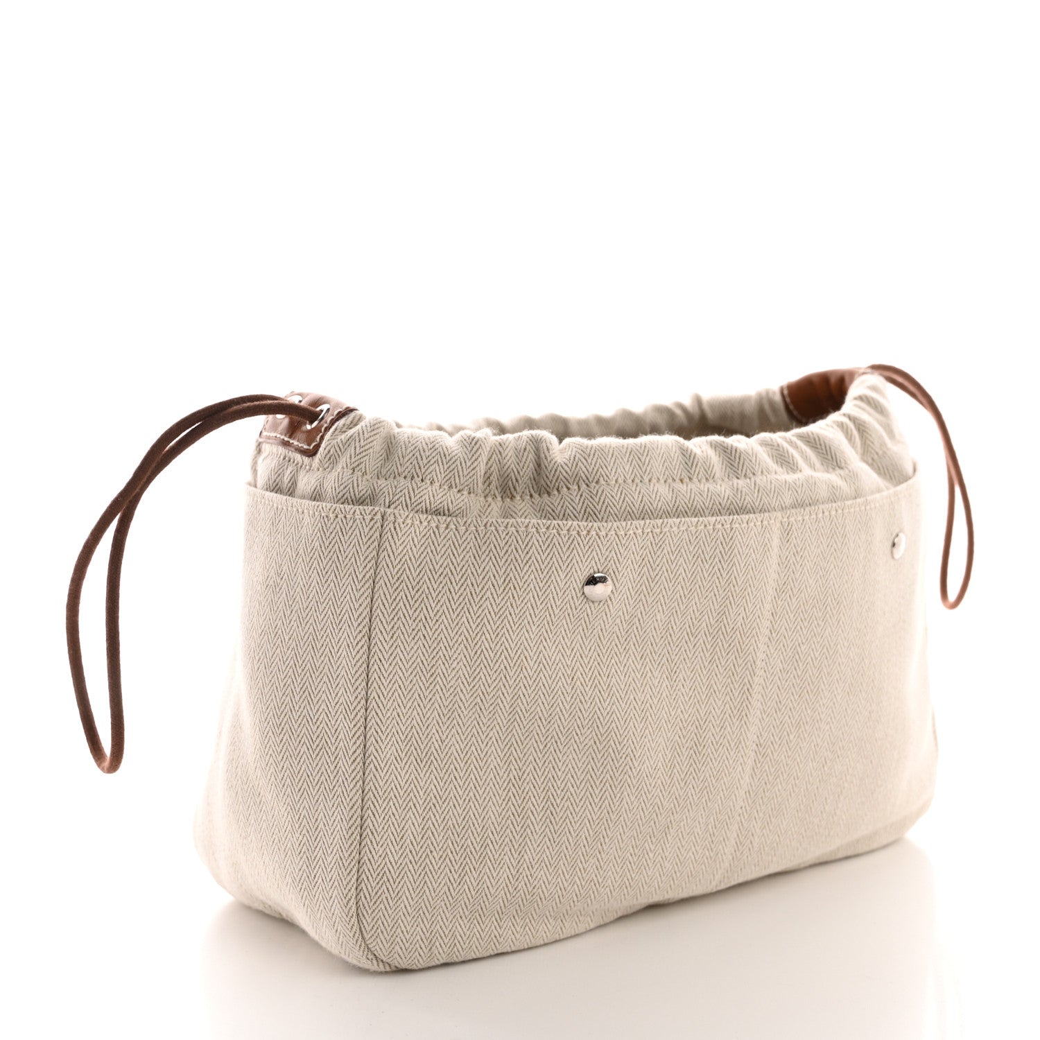 Hermes Canvas Barenia Fourbi 25 MM Pouch Naturel Fauve 3 of 8