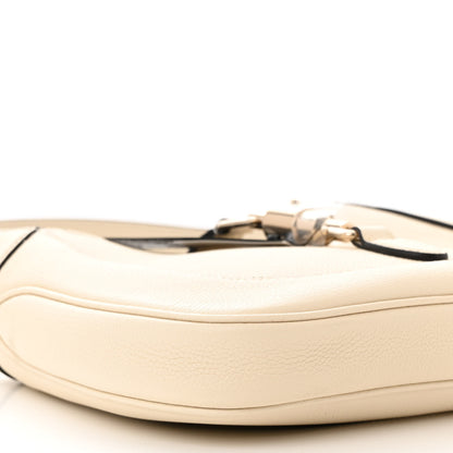 Gucci Grained Calfskin Web Medium Jackie 1961 Hobo Mystic White 8 of 10
