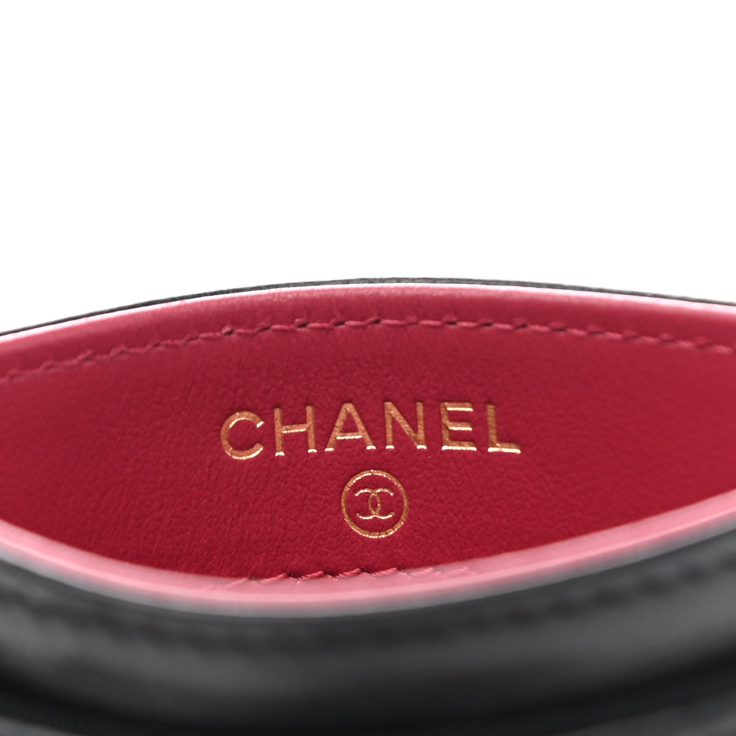 Chanel Shiny Goatskin Quilted Chanel 19 Card Holder Black 6 of 8