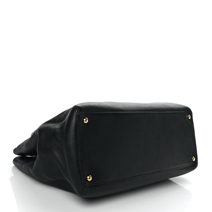 Chanel Calfskin Cerf Executive Shopper Tote Black 3 of 9