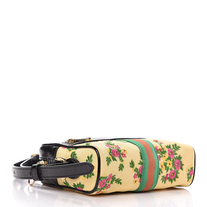 Gucci Canvas Patent Web Floral Embroidered Mini Ophidia Shoulder Bag 4 of 10