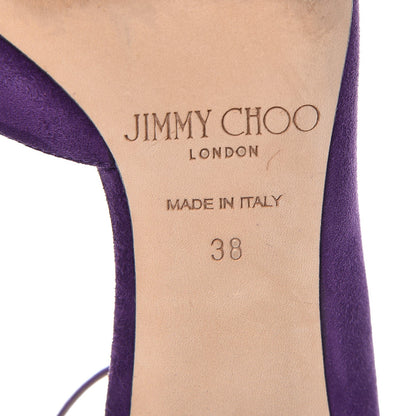 Jimmy Choo Suede Lucy 100 Pumps 38 Boho Purple 8 of 12