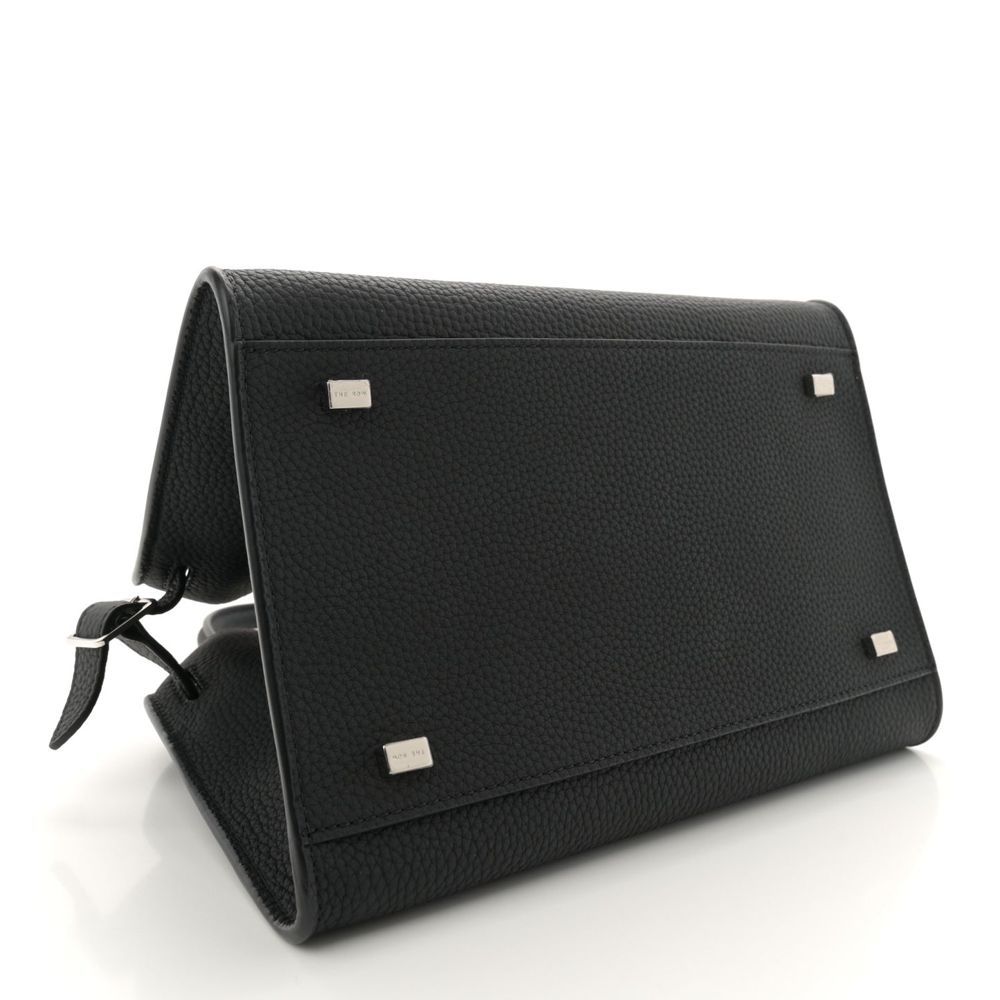 Grained Calfskin Soft Margaux 10 Bag Black
