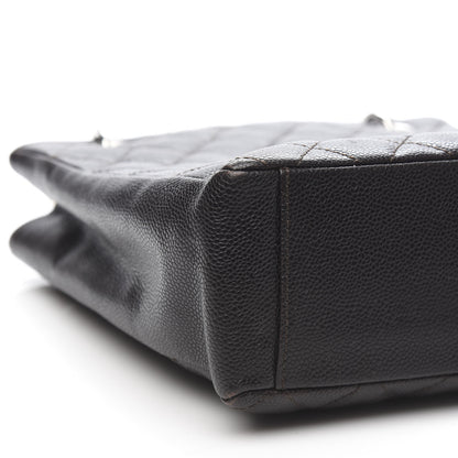 Chanel Caviar Quilted Petit Shopping Tote PST Black 8 of 9
