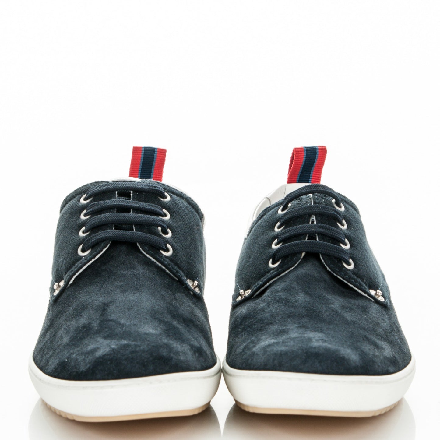 Suede Cotton Team Derby Sneakers 6.5 Marine