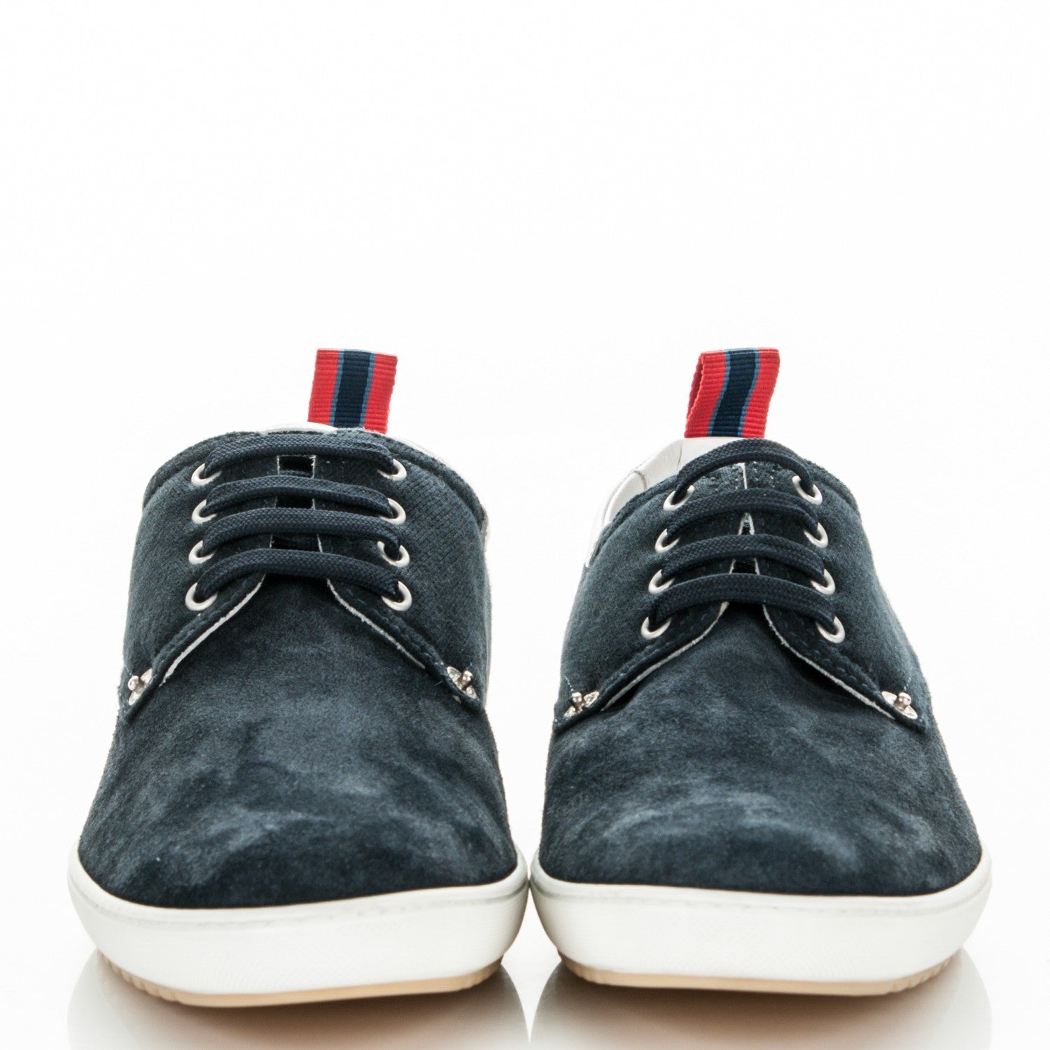 Louis Vuitton Suede Cotton Team Derby Sneakers 6.5 Marine 2 of 8