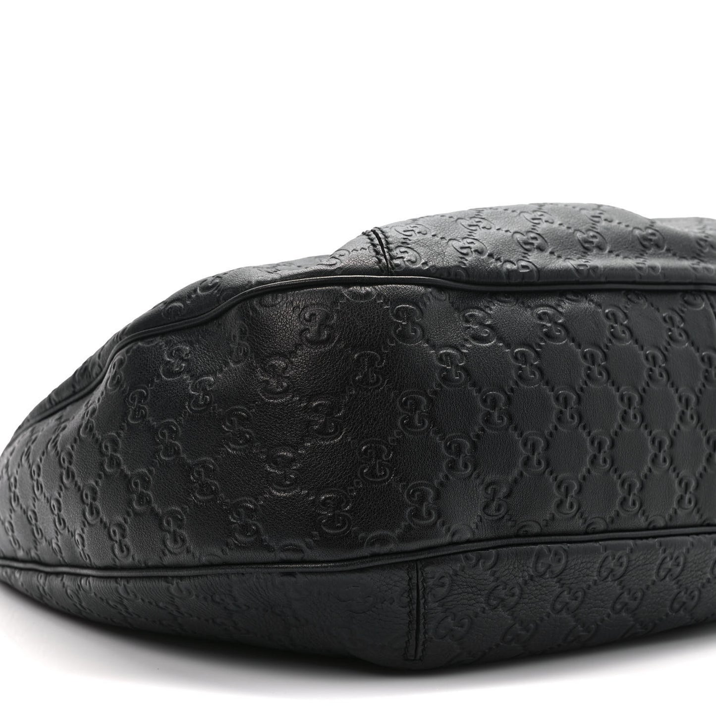 Guccissima Large New Ladies Web Hobo Black