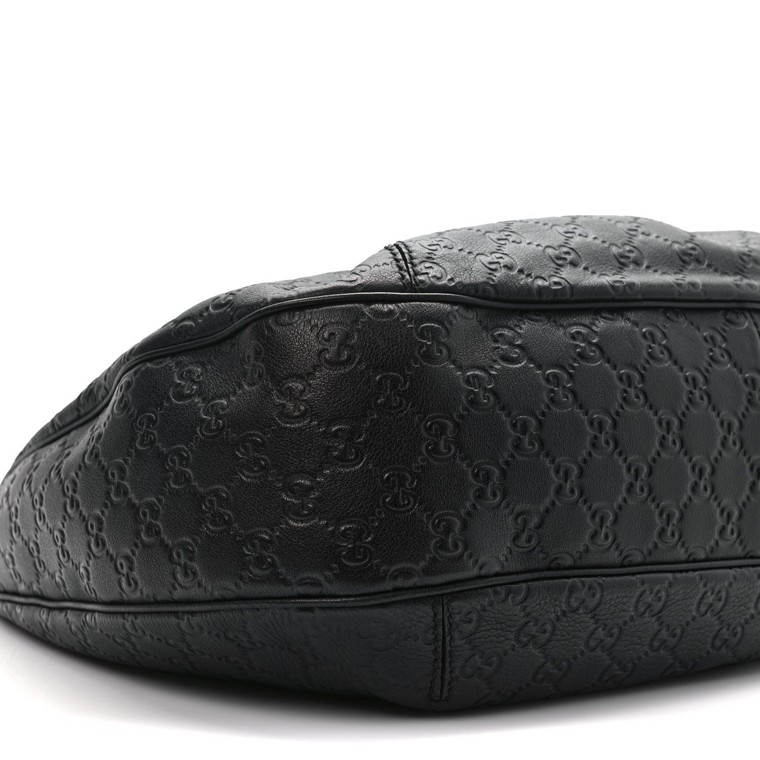 Gucci Guccissima Large New Ladies Web Hobo Black 8 of 13