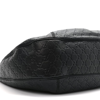 Gucci Guccissima Large New Ladies Web Hobo Black 8 of 13