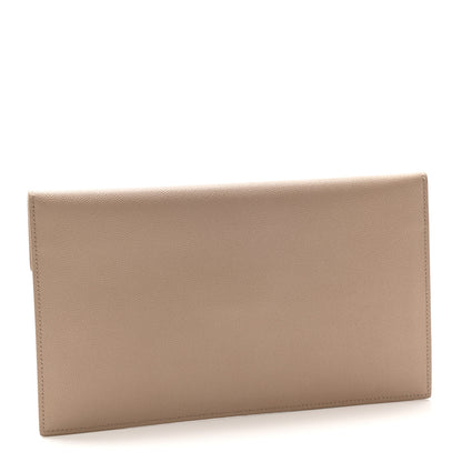 Saint Laurent Grain De Poudre Uptown Pouch Dark Beige 3 of 7
