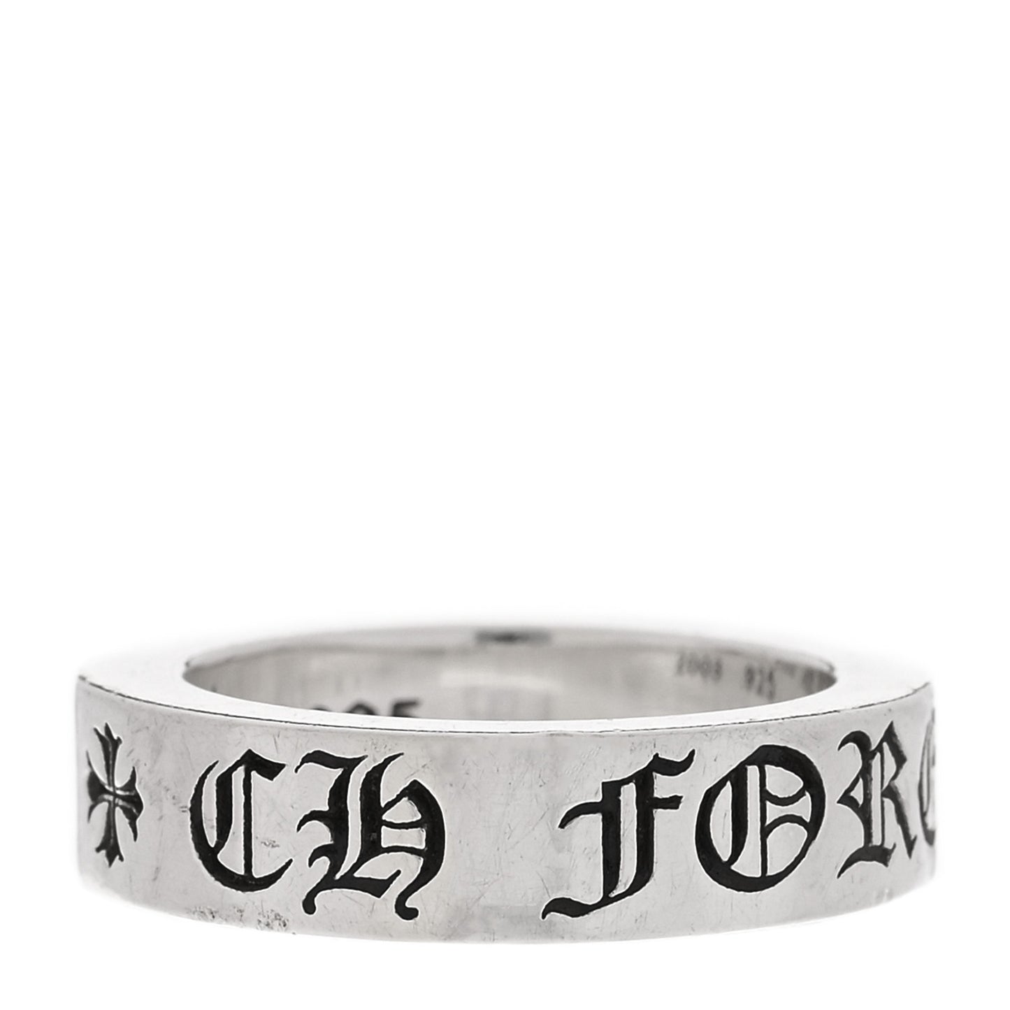 Sterling Silver Cross CH Forever Spacer Ring 54 7