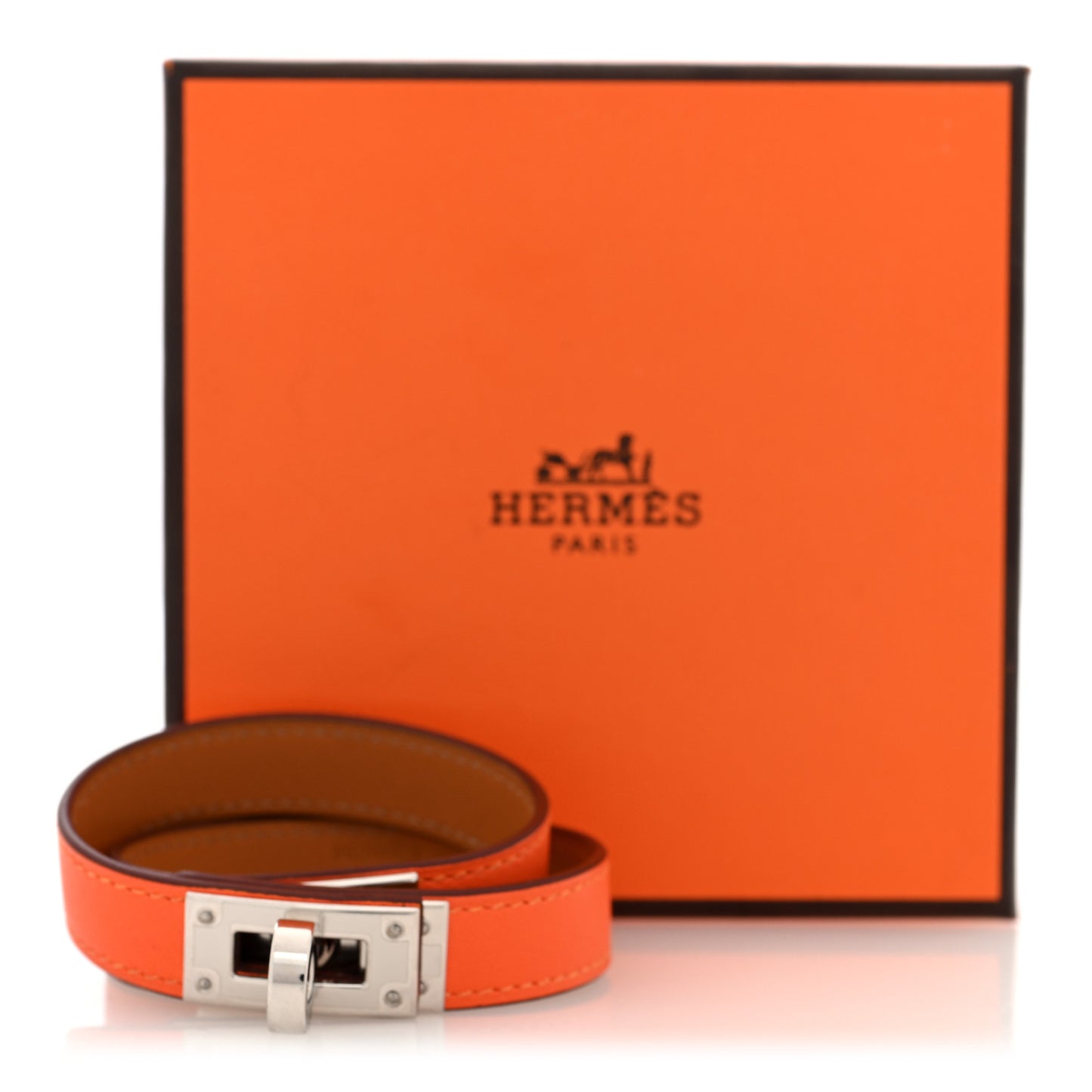Swift Kelly Double Tour Bracelet T2 Orange Minium