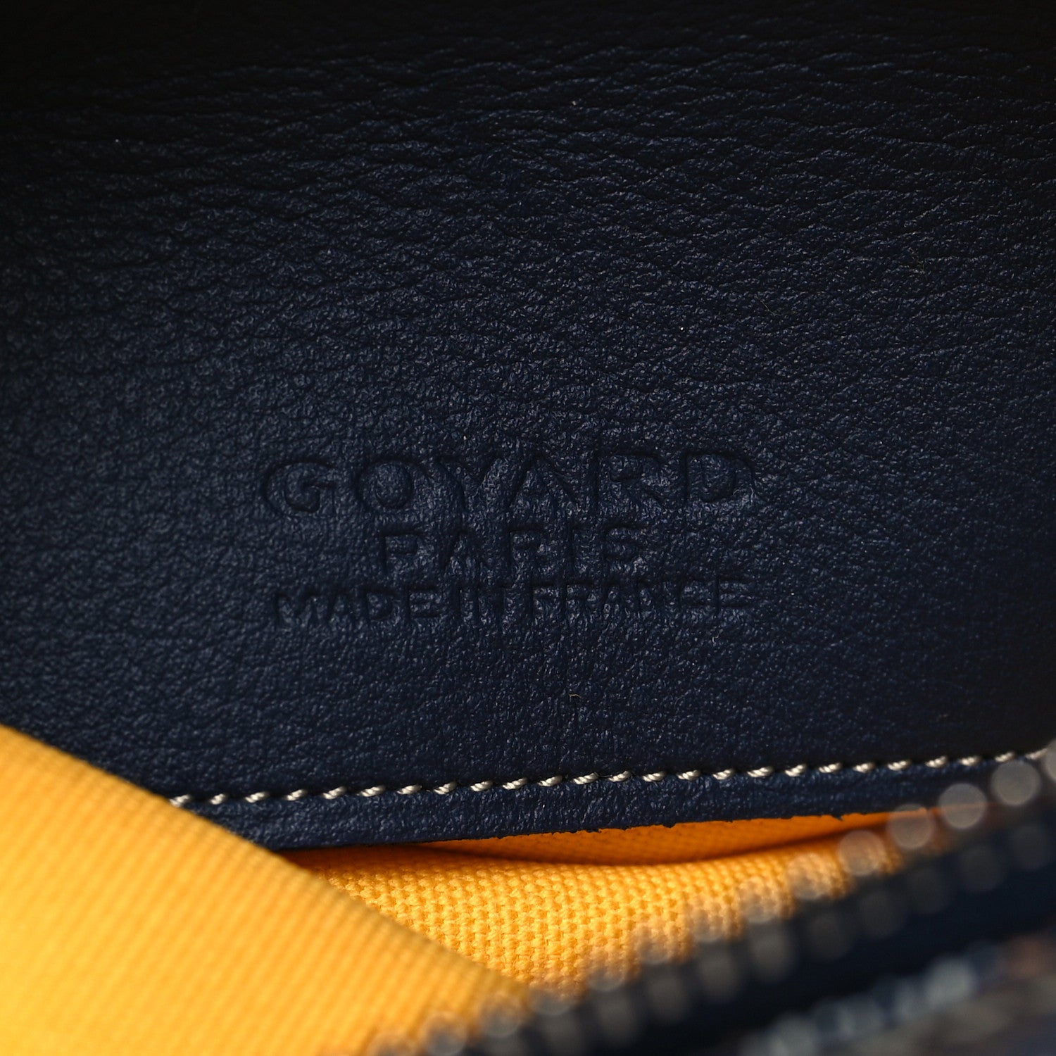 Goyard Goyardine Mini Senat Pochette Navy 6 of 8