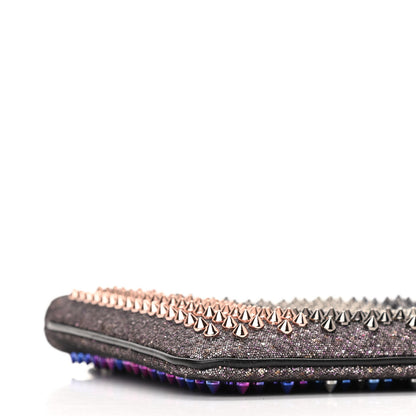 Christian Louboutin Glitter Calfskin Studded Loubiposh Chain Clutch Multicolor 8 of 9