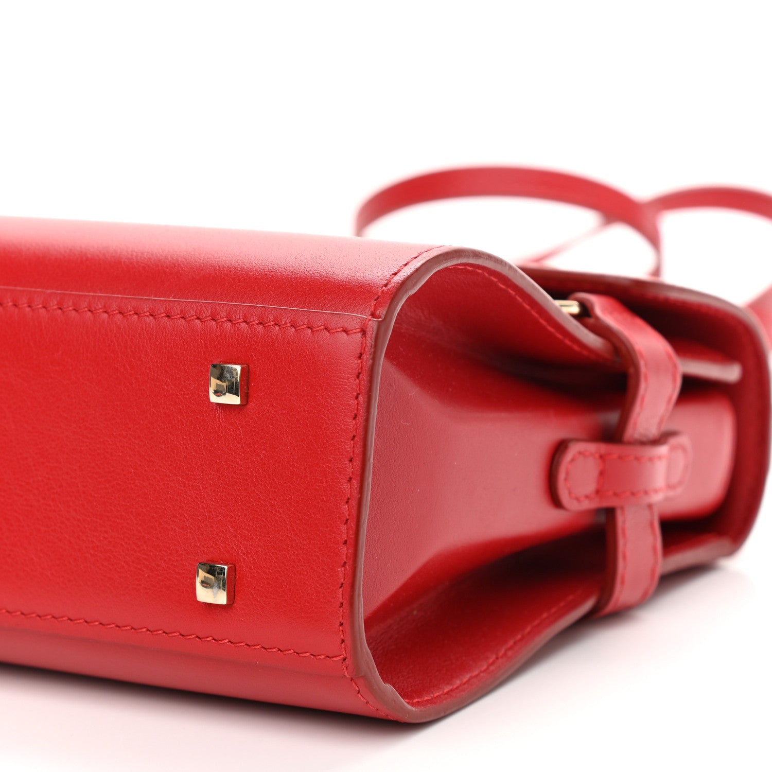 Delvaux Calfskin Mini Tempete Satchel Red 10 of 10