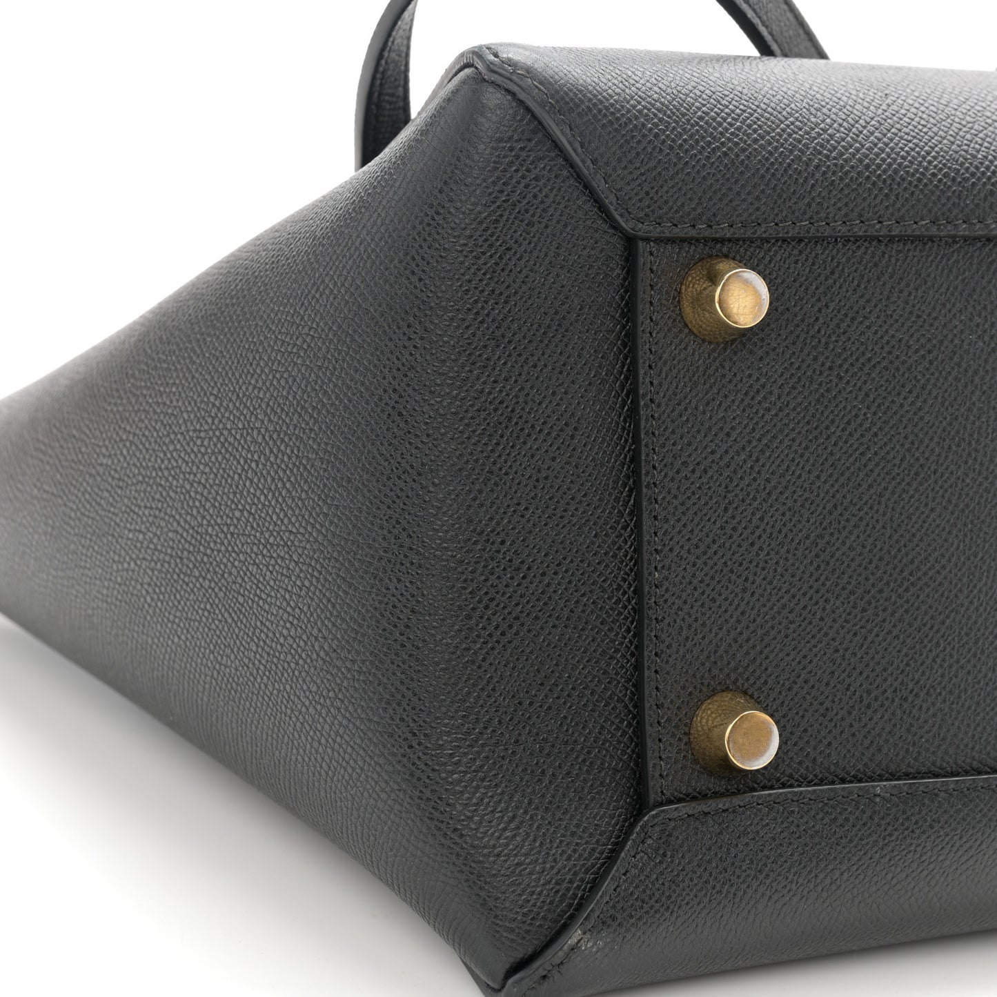 Grained Calfskin Mini Belt Bag Black