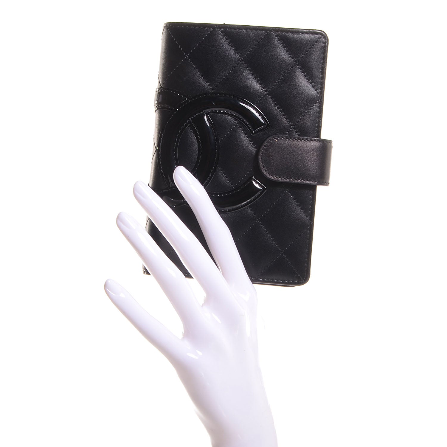Chanel Calfskin Cambon Zipped Pocket Wallet Black 2 of 8