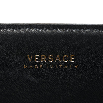 Versace Vitello Western Studded Virtus Top Handle Shoulder Bag Black 6 of 9