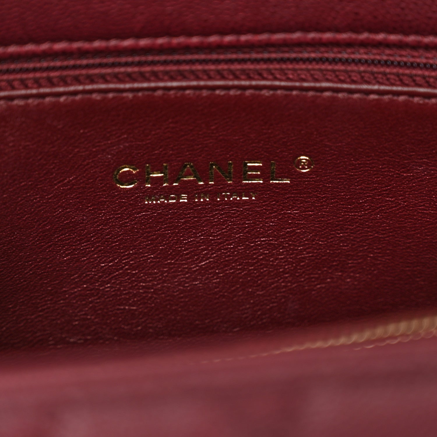 Chanel Caviar Lizard Quilted Medium Coco Handle Flap Burgundy 7 of 11