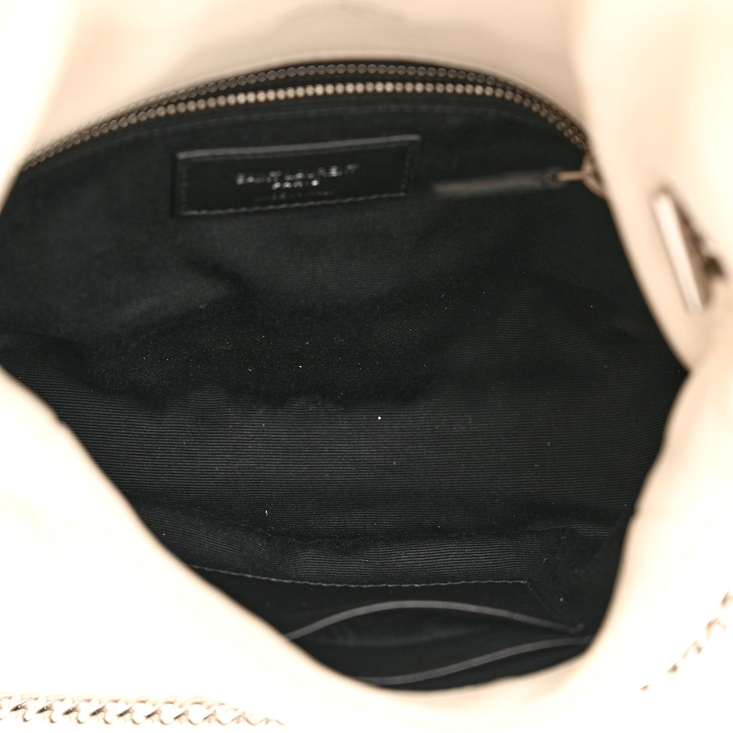Lambskin Quilted Toy Loulou Puffer Monogram Chain Satchel Blanc Vintage