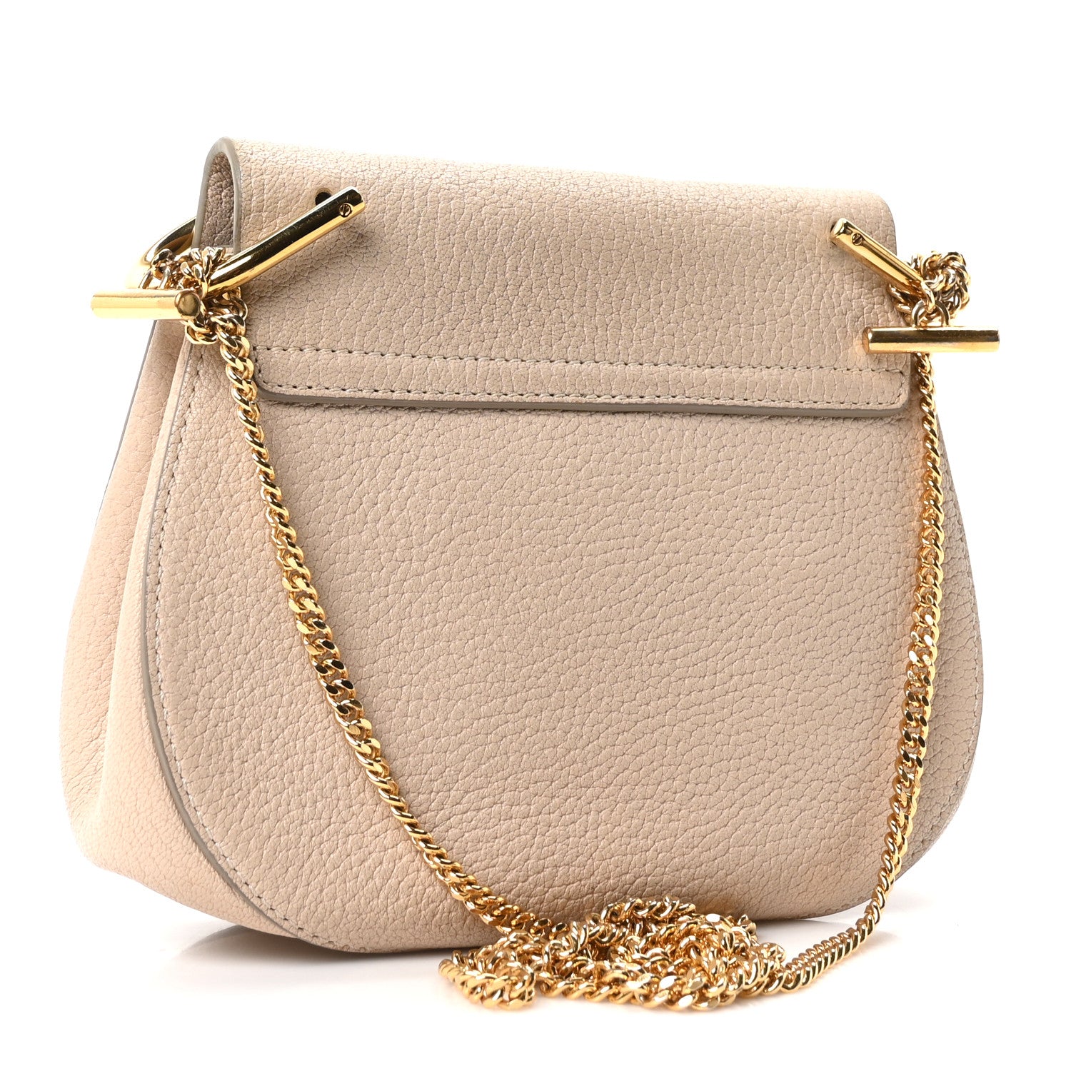 Chloe Grained Lambskin Mini Drew Shoulder Bag Abstract White 3 of 10