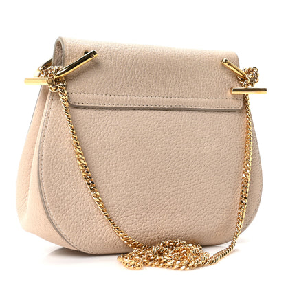 Chloe Grained Lambskin Mini Drew Shoulder Bag Abstract White 3 of 10
