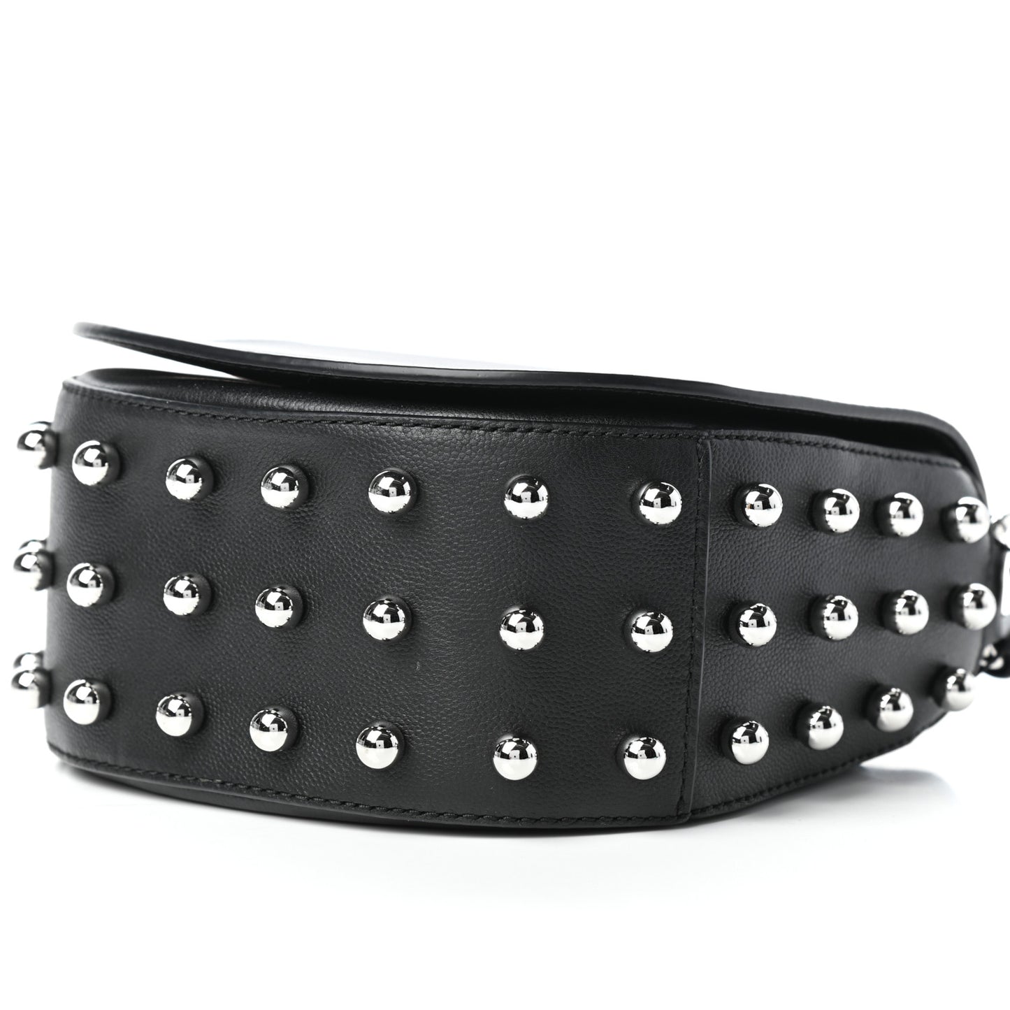 Calfskin Mini Lia Black Rhodium Hardware