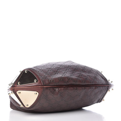Gucci Guccissima Medium Indy Top Handle Hobo Dark Brown 4 of 9