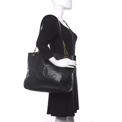 Chanel Caviar CC Shoulder Bag Black 2 of 8