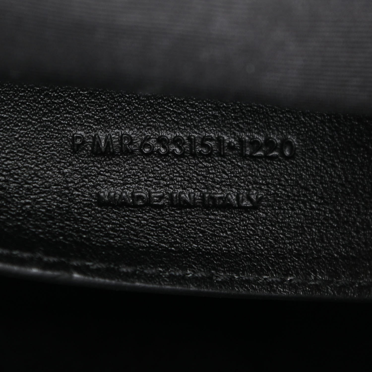 Saint Laurent Calfskin Crocodile Embossed Matelasse Monogram Baby Niki Chain Satchel Black 7 of 8
