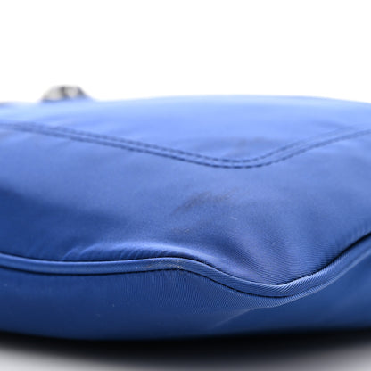 Prada Tessuto Nylon Saffiano Flat Messenger Bag Bluette 11 of 15