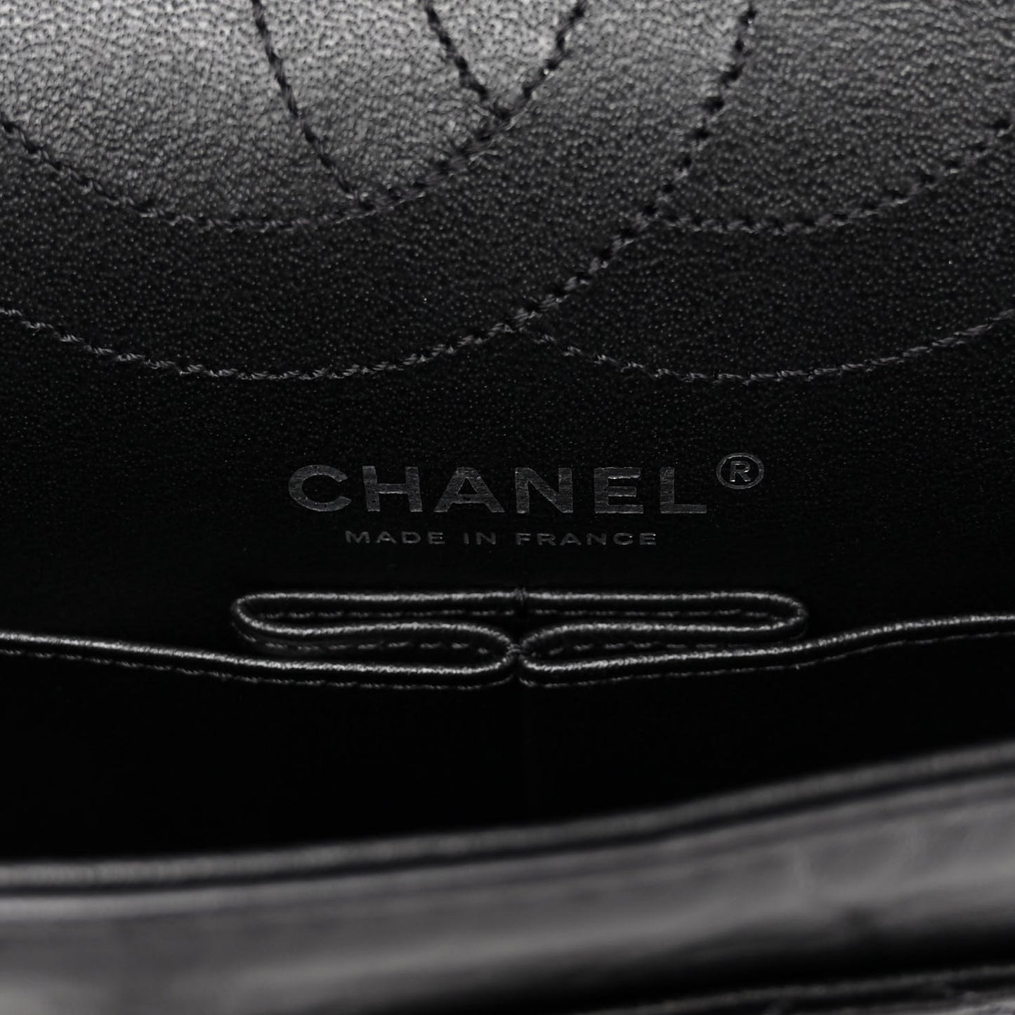 Aged Calfskin Quilted 2.55 Reissue 225 Flap So Black