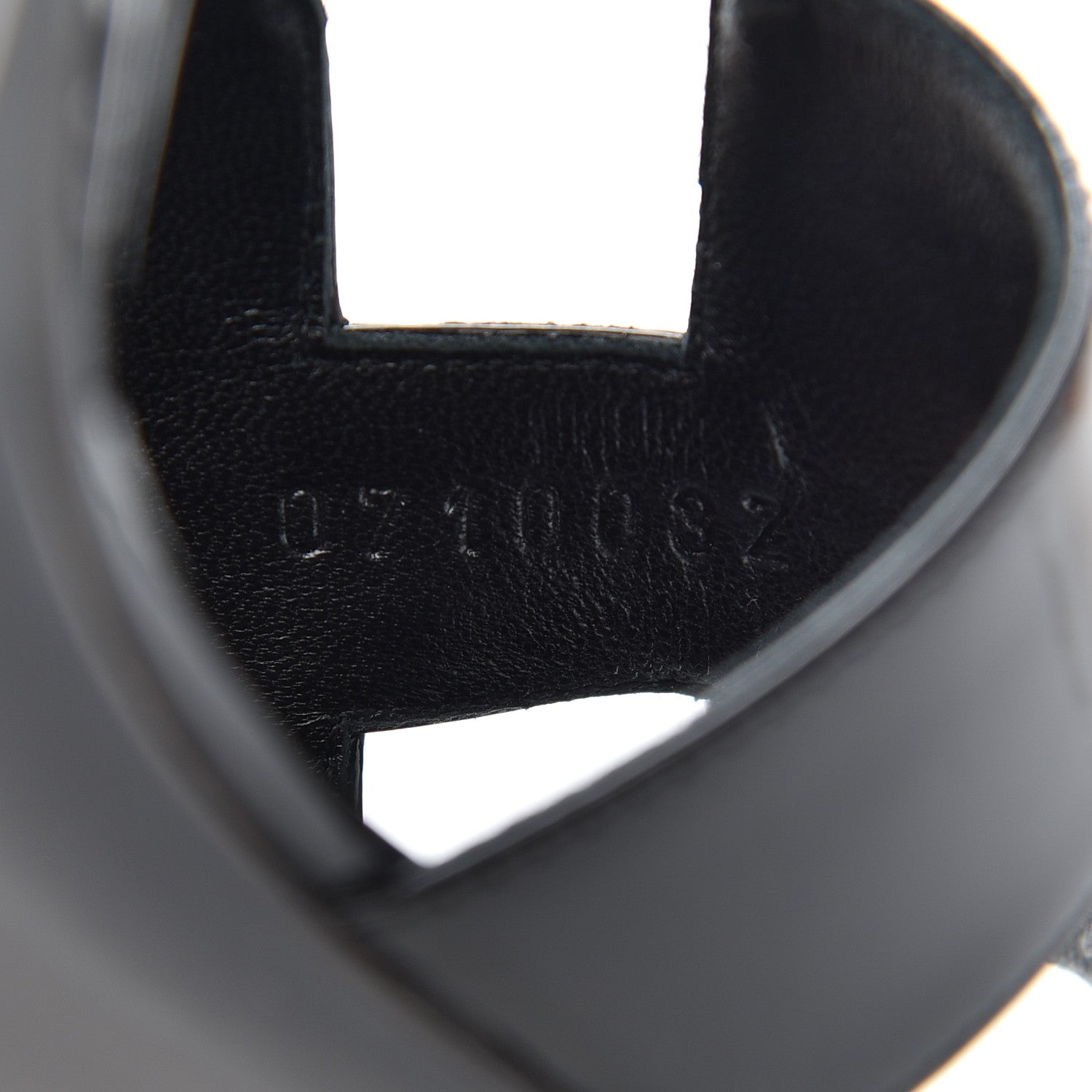 Hermes Patent Oasis Sandals 40 Black 8 of 11