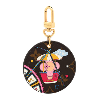 Louis Vuitton Monogram 2020 Christmas Animation Big Wheel Bag Charm Key Ring Rose Ballerine 1 of 6