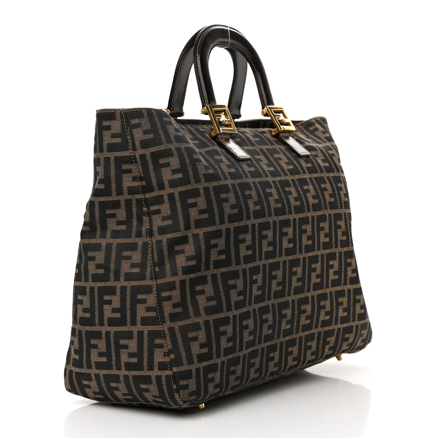 Zucca Top Handle Tote Tobacco