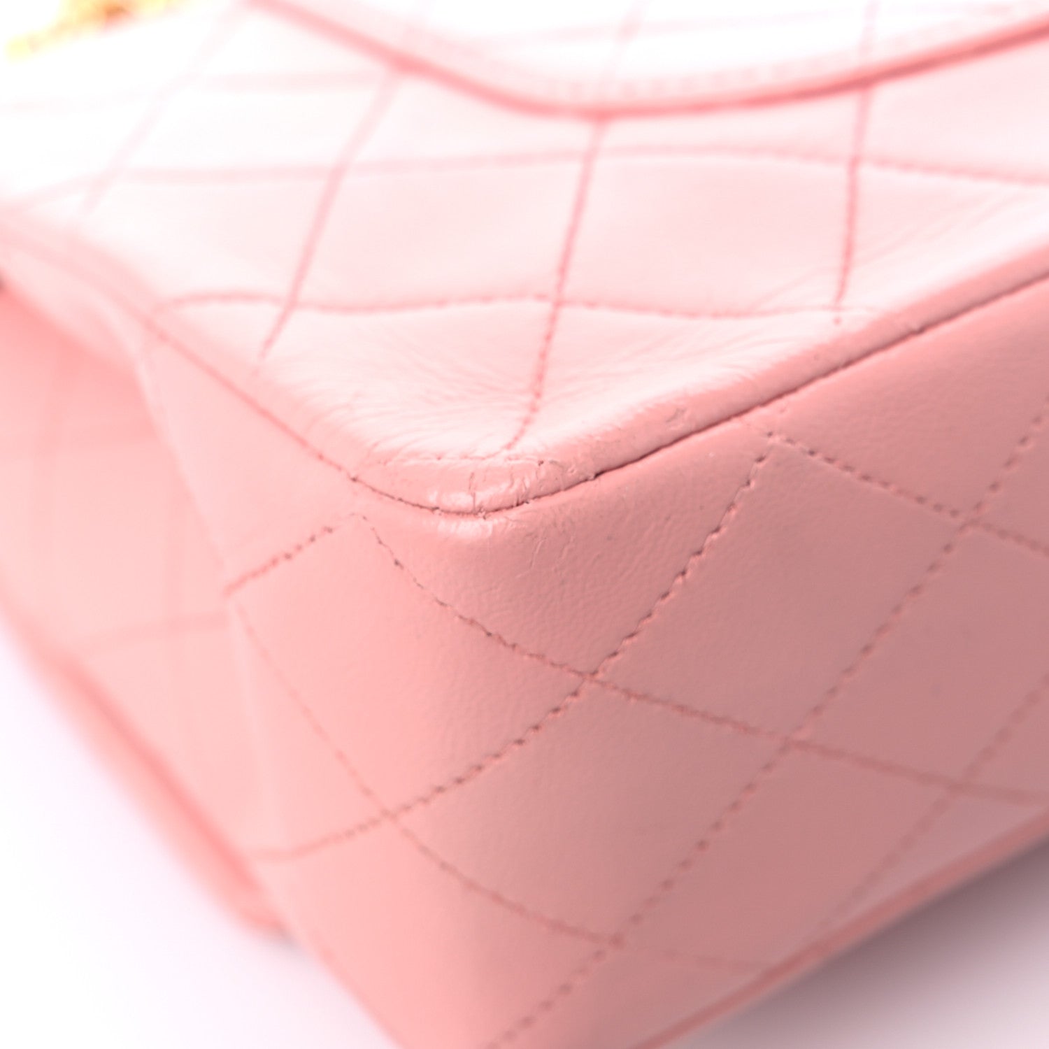 Chanel Lambskin Quilted Medium Double Flap Light Pink 10 of 17