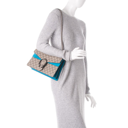 Gucci GG Supreme Monogram Small Dionysus Shoulder Bag Bright Turquoise 3 of 8