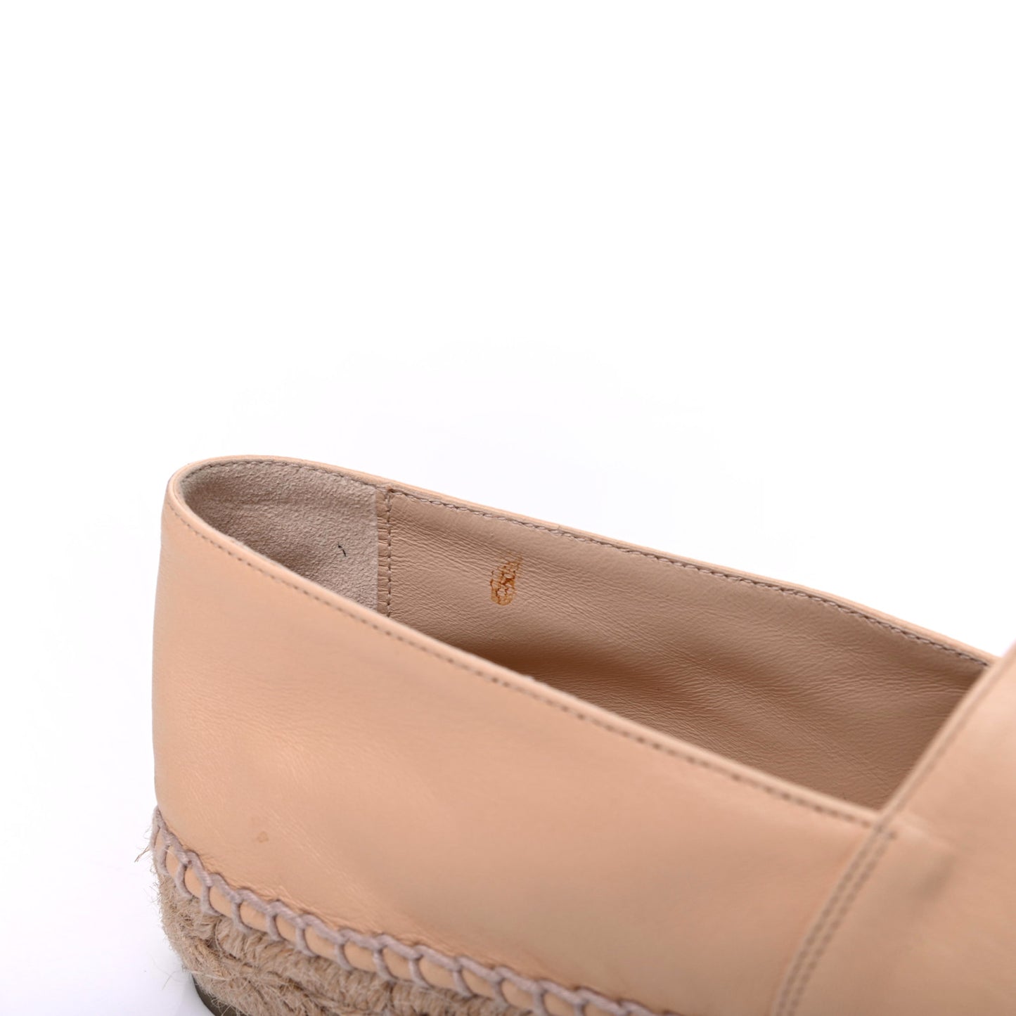 Lambskin CC Espadrilles 39 Beige Black