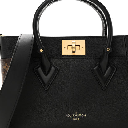 Louis Vuitton Calfskin Monogram On My Side PM Black 7 of 10