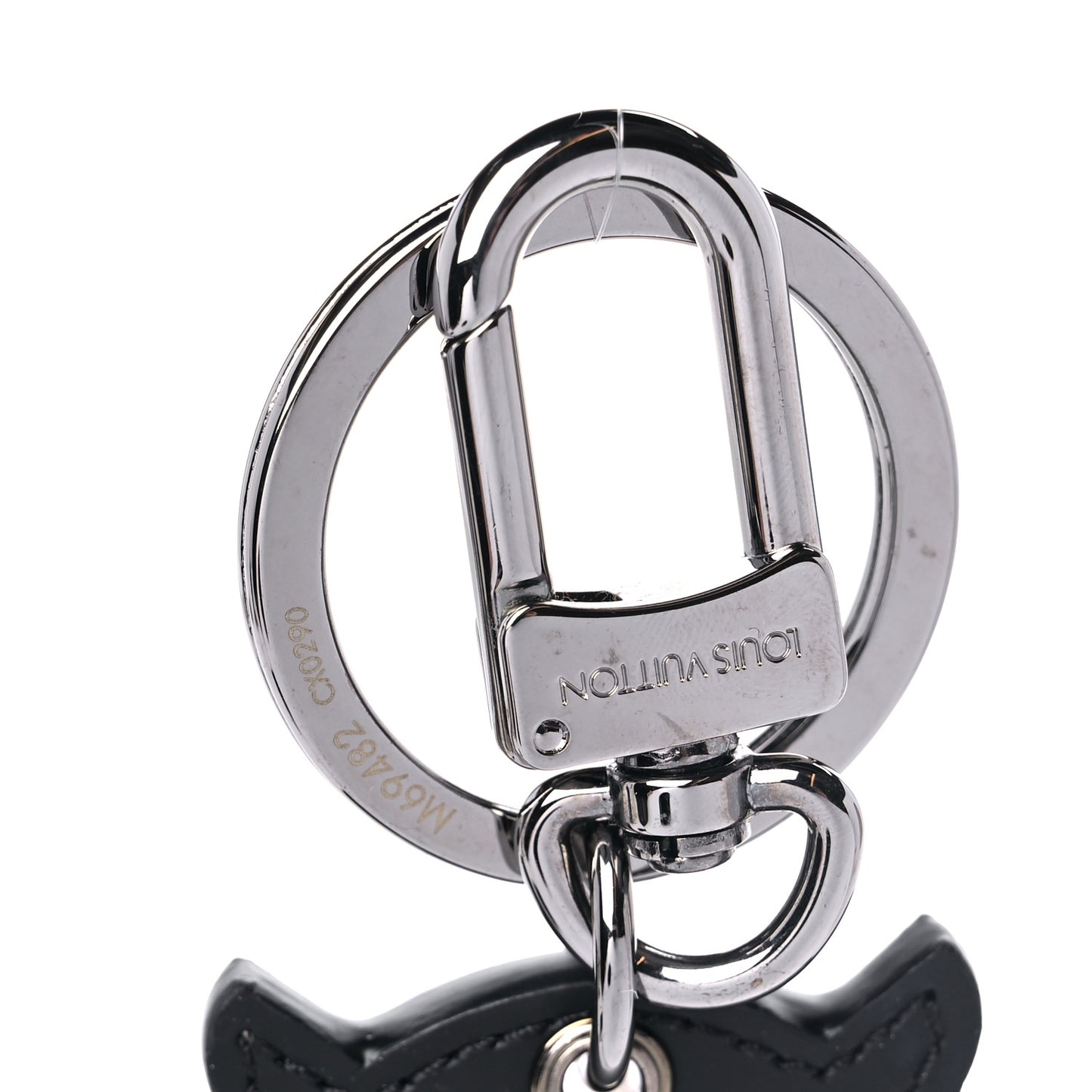 Calfskin Monogram Eclipse Owl Bag Charm Key Holder