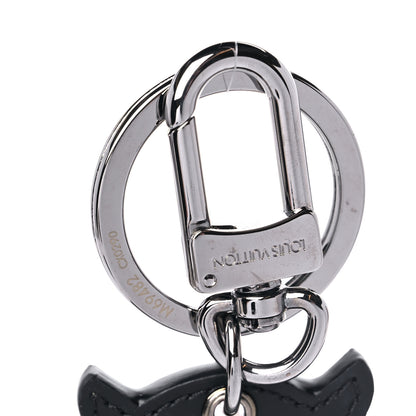 Louis Vuitton Calfskin Monogram Eclipse Owl Bag Charm Key Holder 3 of 3