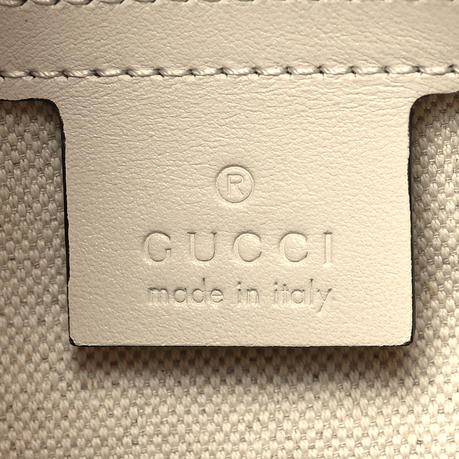 Gucci Calfskin GG Tennis Embossed Square Messenger Bag Mystic White 6 of 10