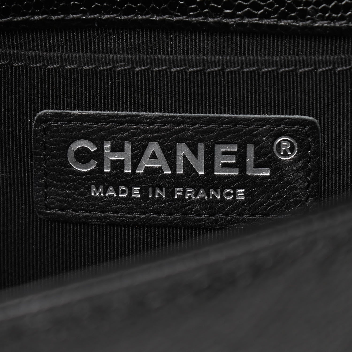 Chanel Caviar Chevron Quilted Small Boy Flap Black 6 of 10