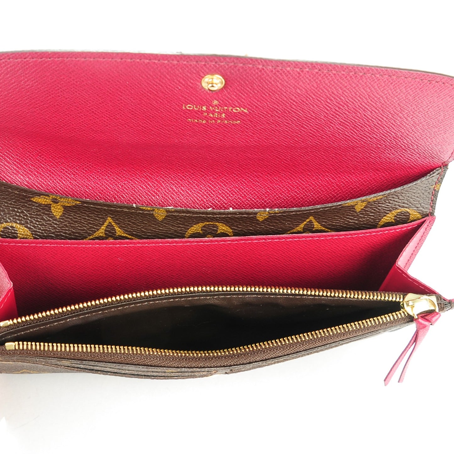 Monogram Emilie Wallet Fuchsia