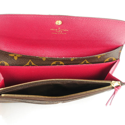 Louis Vuitton Monogram Emilie Wallet Fuchsia 5 of 8