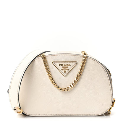Prada Saffiano Lux Odette Belt Bag White 1 of 13