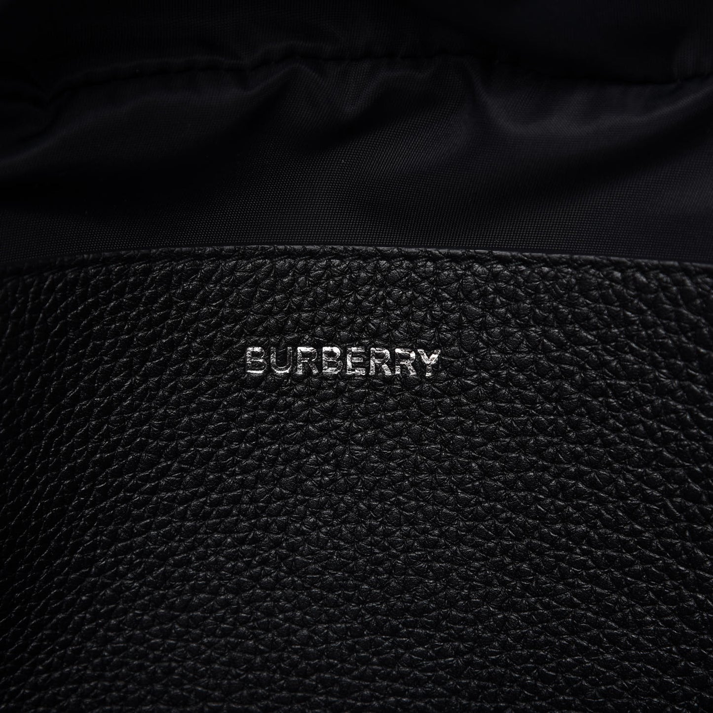 Grainy Calfskin Logo Graphic Sonny Bum Bag Black