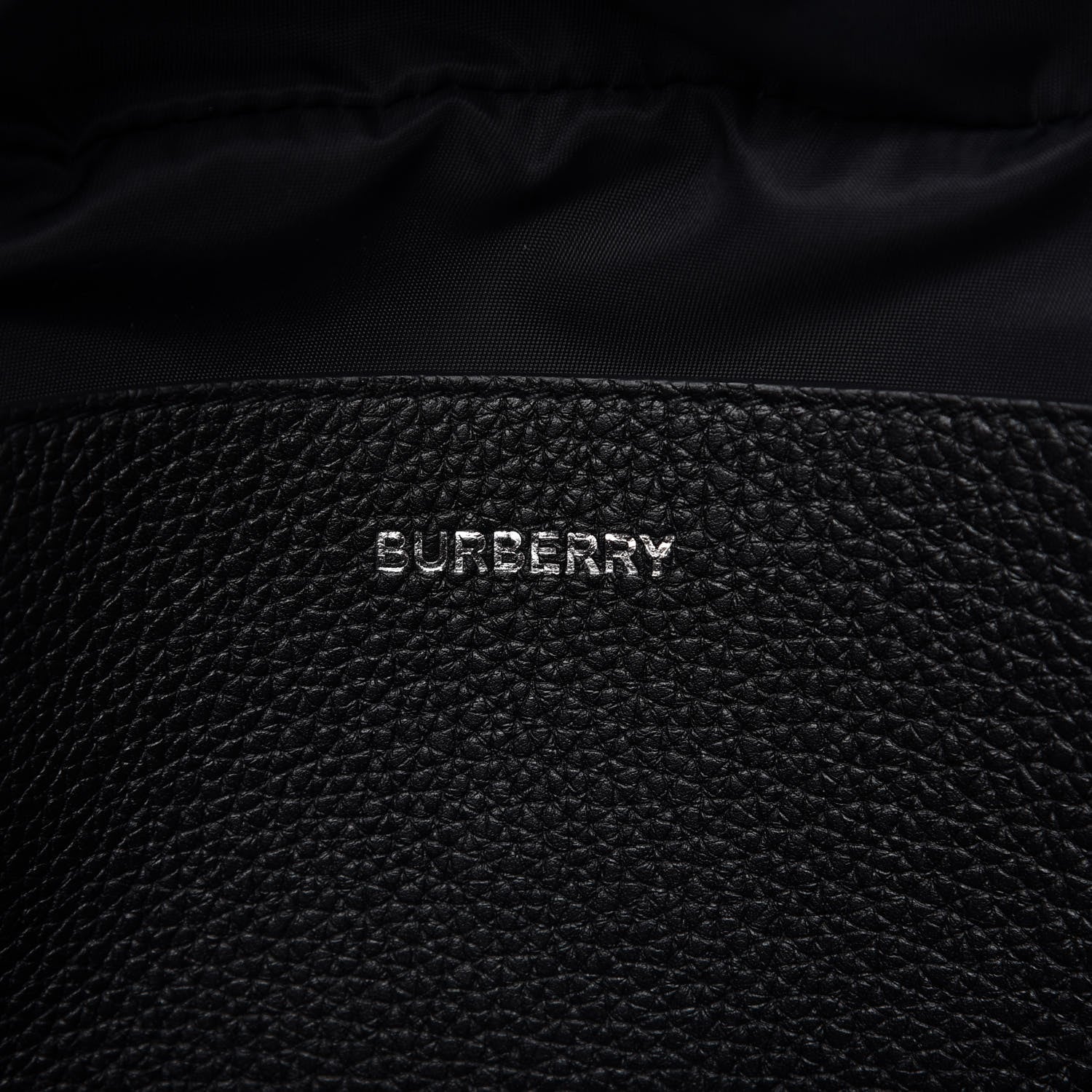 Burberry Grainy Calfskin Logo Graphic Sonny Bum Bag Black 8 of 9