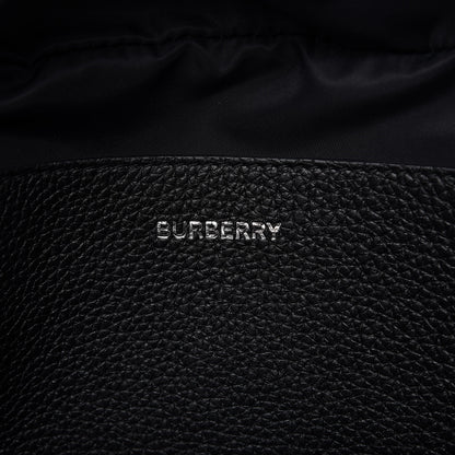 Burberry Grainy Calfskin Logo Graphic Sonny Bum Bag Black 8 of 9